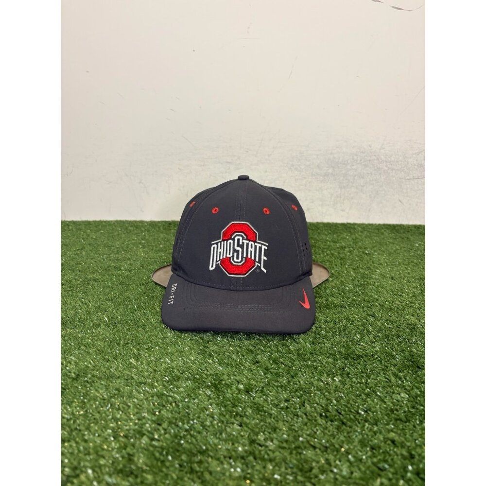 Ohio State Buckeyes hat cap fitted gray nike lightweight breathable legacy91 men